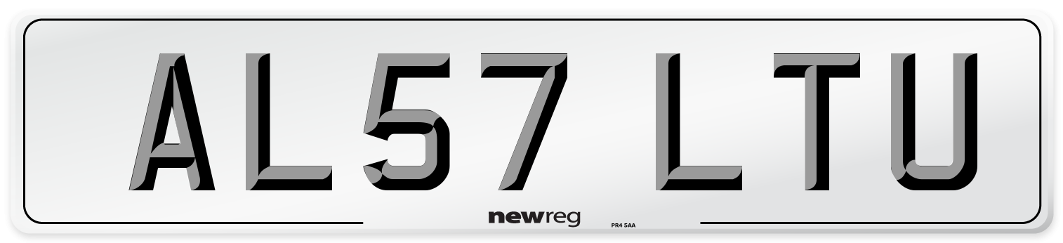 AL57 LTU Number Plate from New Reg